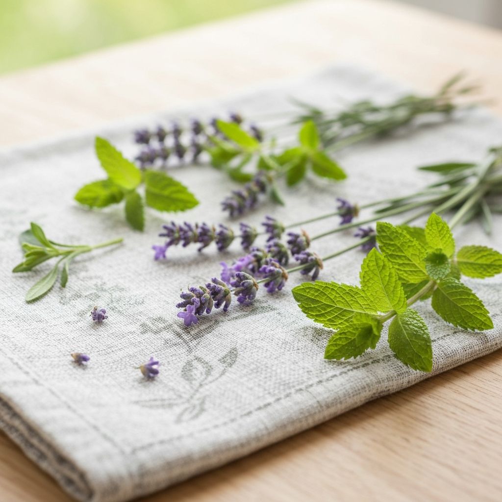 Kontaktbereich mit Kräutern