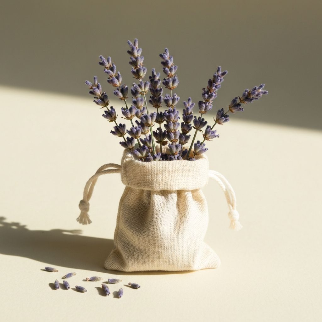 Getrocknete Lavendelblüten